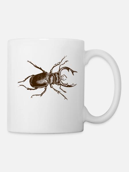 Hirschkäfer - Tasse - Weiß