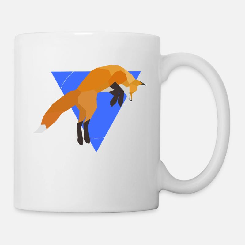 Géométrique Fox Sauter - Mug blanc - blanc