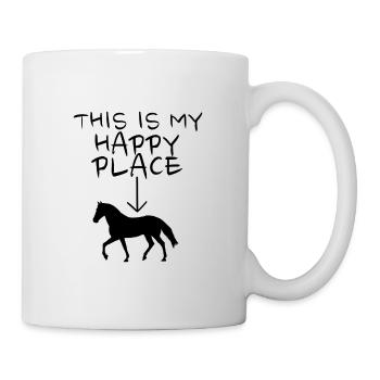 Happy Place Horse - Tasse - Weiß - Rechts