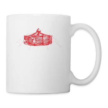 jurte_red - Tasse - Weiß - Rechts