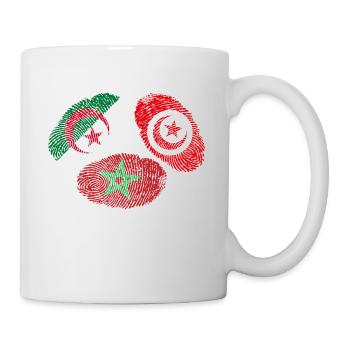 MAGHREB UNITED المغرب LOGO - Tasse - Weiß - Rechts