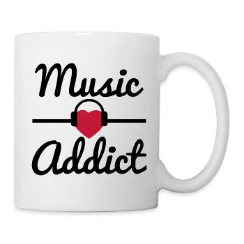 Music Addict, music - Mug - white - Right