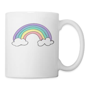 Regenbogen - Tasse - Weiß - Rechts