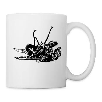 Tote Fliege - Tasse - Weiß - Rechts