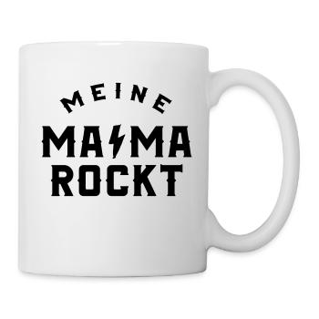Meine Mama rockt - Tasse - Weiß - Rechts