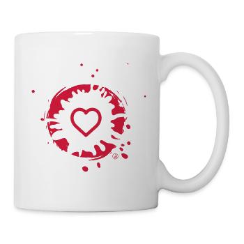 Coeur et boue - Mug blanc - blanc - Droite