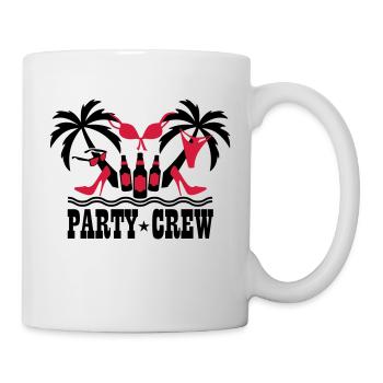 18 Party Crew Insel Urlaub Sex Boys Girls on Tour - Tasse - Weiß - Rechts