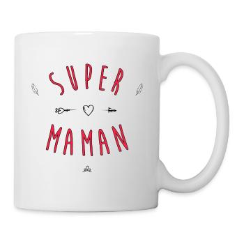 Super mom - Tasse - Weiß - Rechts