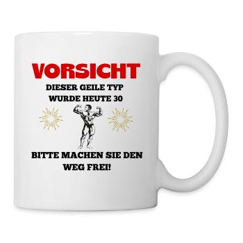 30. BIRTHDAY. GIFT GIFTS 30 YEARS - Mug - white - Right