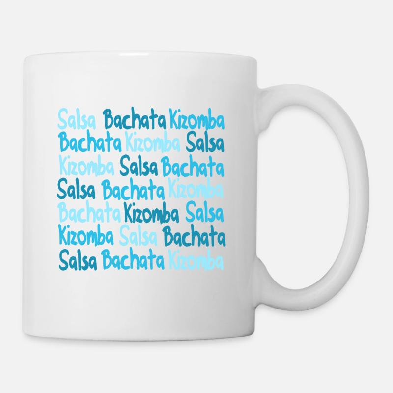 Salsa Bachata Kizomba Shirt blue - Mambo New York - Mug - white