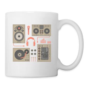 Ensemble tournant pour DJ - Mug blanc - blanc - Droite