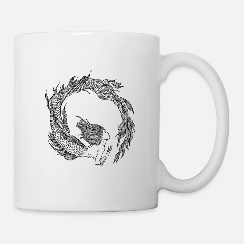 Mermaid - Mermaid - black - Mug - white