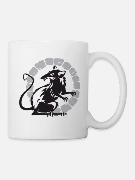 Rat d'égout - Mug blanc - blanc