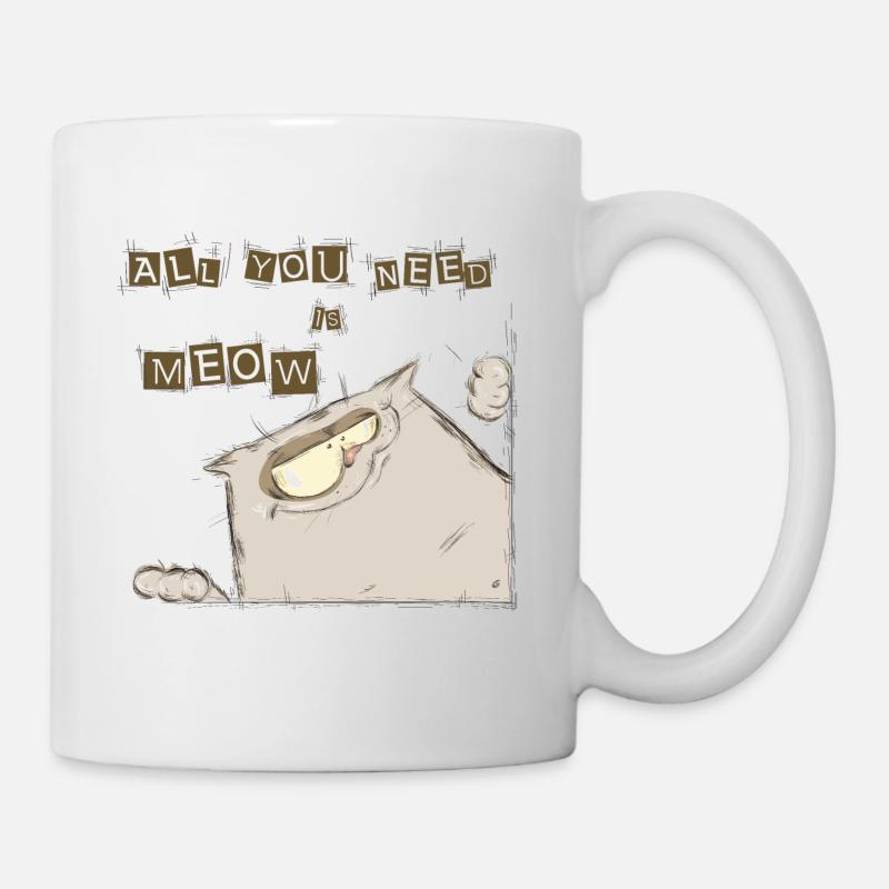 Funny cat - Mug - white