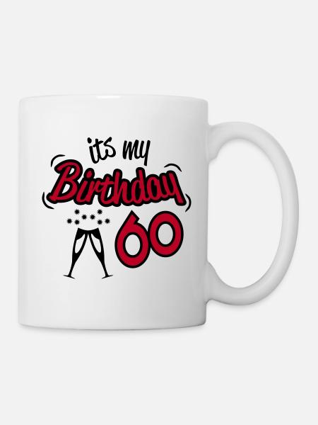 birthday_60 - Tasse - Weiß