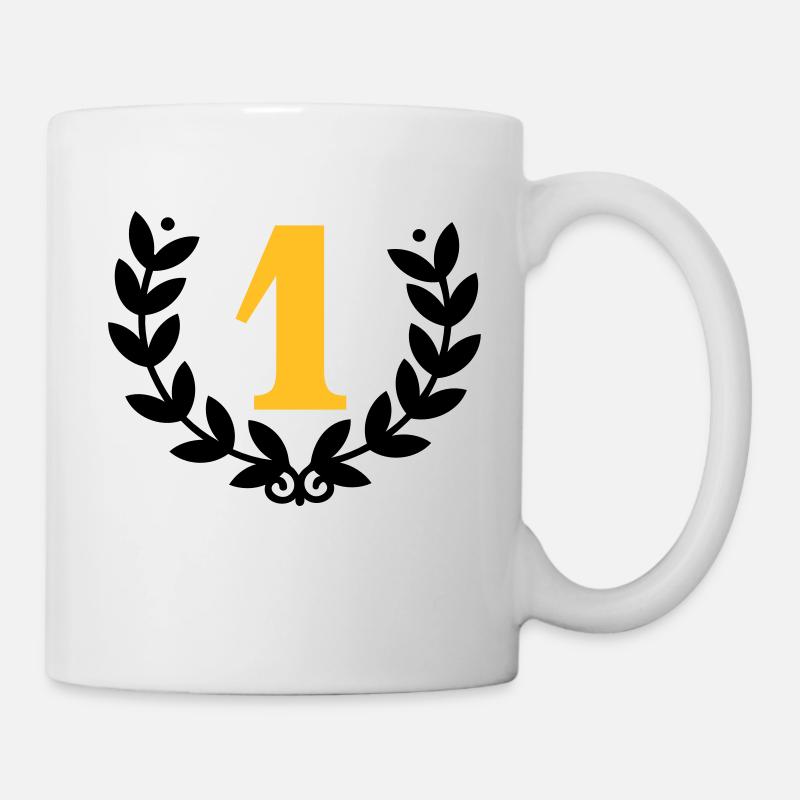 Couronne de laurier de la Première / laurier pour - Mug blanc - blanc