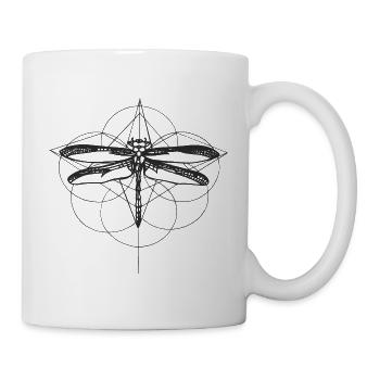 Libelle - Tasse - Weiß - Rechts
