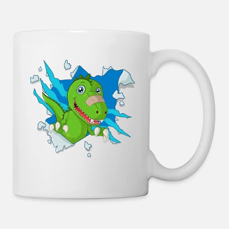 dinosaures doux - Mug blanc - blanc