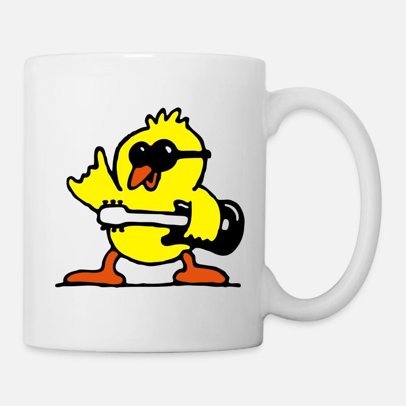 guitar rock chick - Mug - white