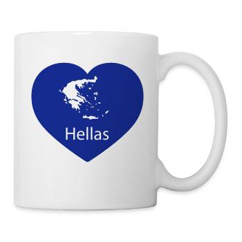 Heart Greece - Mug - white - Right