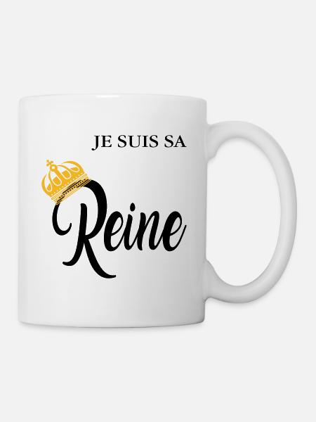 Je suis sa reine - Mug blanc - blanc