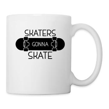 Skaters T-Shirt & Geschenkidee - Tasse - Weiß - Rechts