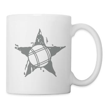 petanque ball stars etoile1 - Mug - white - Right