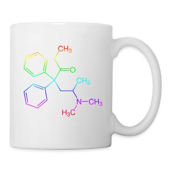 Methadon Strukturformel - Tasse - Weiß - Rechts