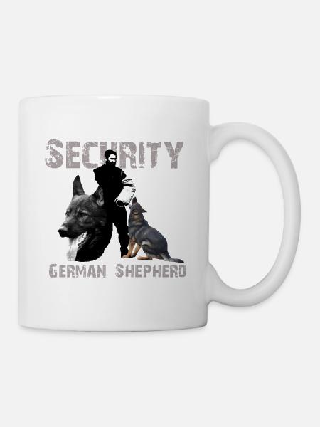 Schäferhund, Hundekopf,Hundesport,Hundesprüche, - Tasse - Weiß