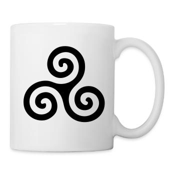 Breton Celtic Triskel Britannien - Tasse - Weiß - Rechts