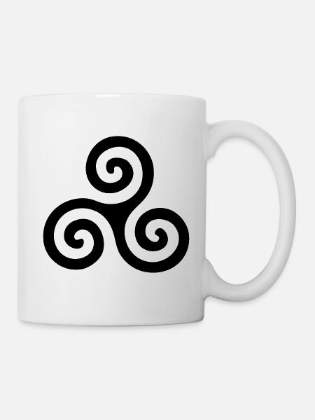 Breton Triskel Celtic Britain - Mug - white