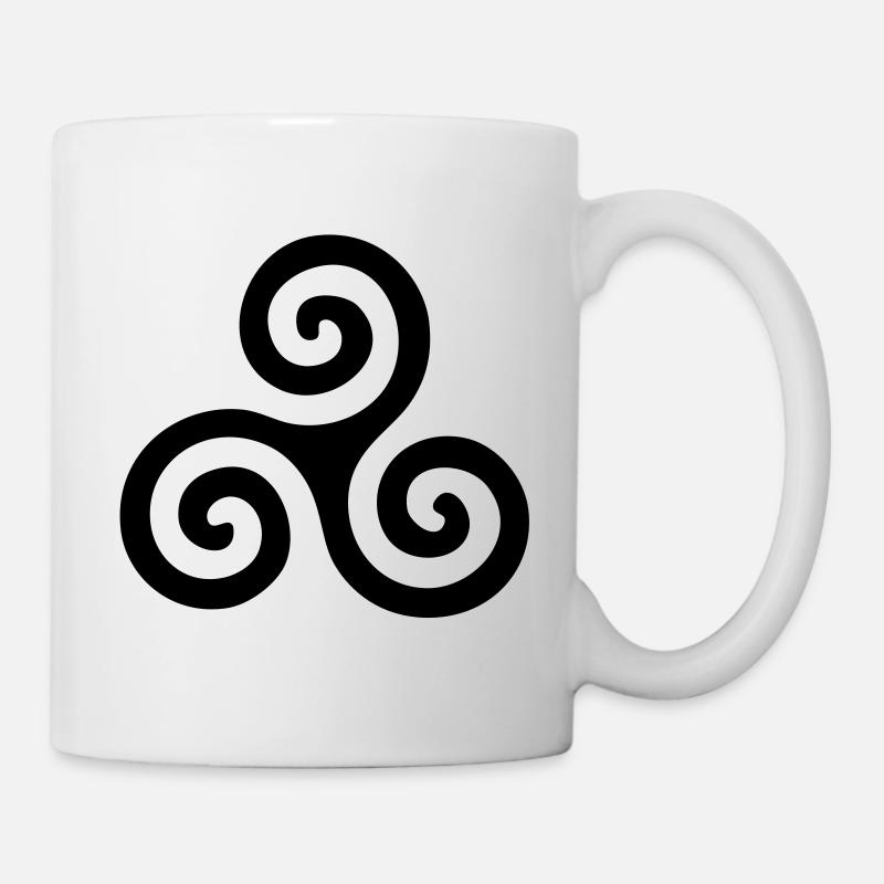 Breton Celtic Triskel Britannien - Tasse - Weiß
