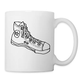 Turnschuh - Tasse - Weiß - Rechts