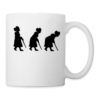 grandma re-evolution - Mug - white - Right