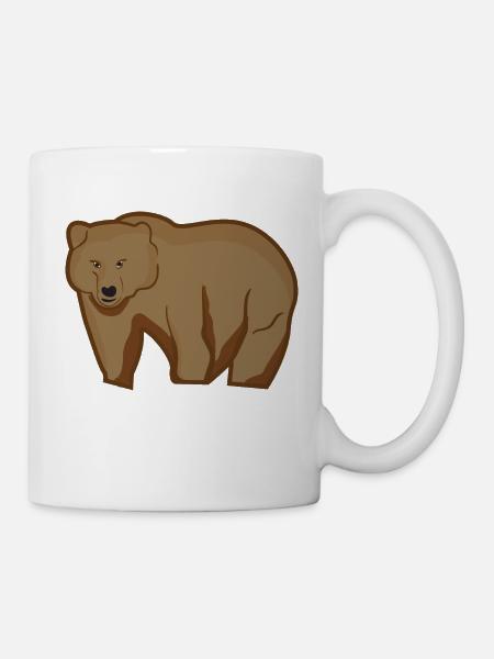 Grizzly Bär - Tasse - Weiß