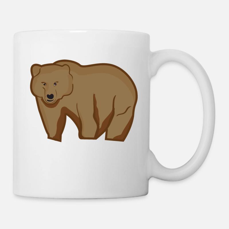 Grizzly Bär - Tasse - Weiß