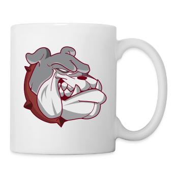 American Bulldog Hundekopf - Tasse - Weiß - Rechts