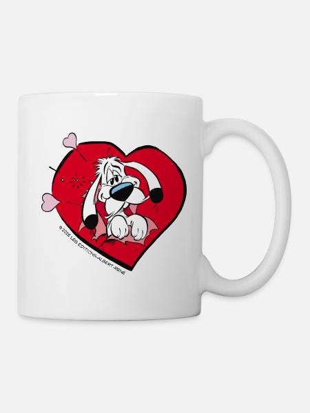 Asterix & Obelix - Idefix amoureux - Mug blanc - blanc