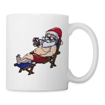 Nikolaus Sommer Urlaub - Tasse - Weiß - Rechts