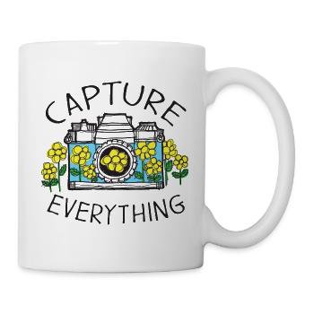 Vintage nature photos camera photography - Mug - white - Right