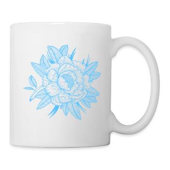 Peony flower - Mug - white - Right
