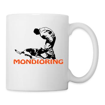 Mondioring, bicolore - Mug blanc - blanc - Droite
