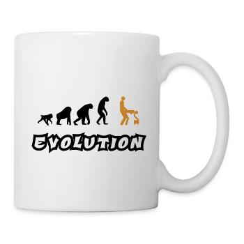 Evolution T Shirt with sex - Mug - white - Right