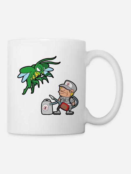 Kammerjäger Schädlingsbekämpfer Ungeziefer - Tasse - Weiß