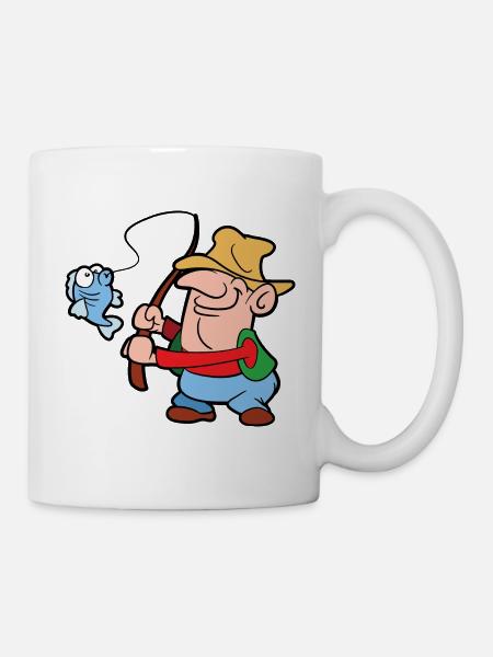 Pêcheur pêcheur pêcheur pêcheur pêche ange - Mug blanc - blanc