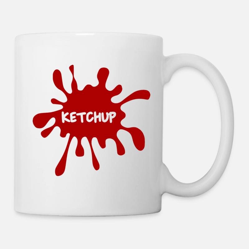 Ketchup Fleck - Tasse - Weiß