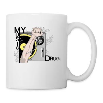 Music My Drug - Mug blanc - blanc - Droite