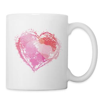Herz - Tasse - Weiß - Rechts