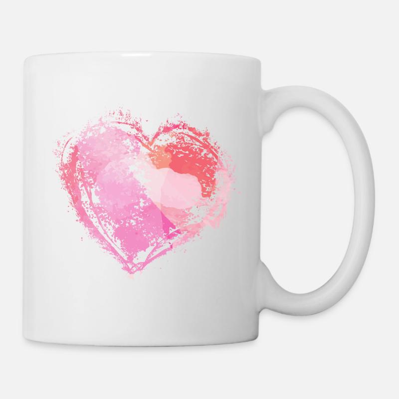 heart - Mug - white