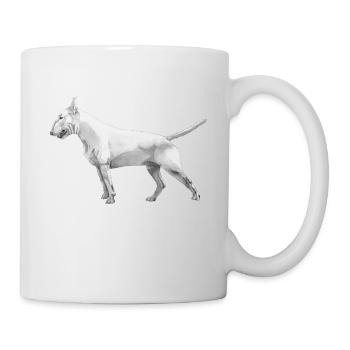 Bull terrier - Mug blanc - blanc - Droite
